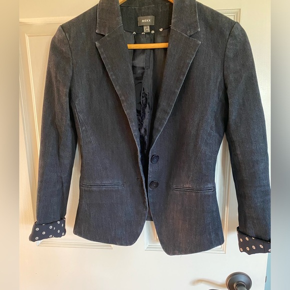 Mexx Denim Blazer Size 0 - Picture 3 of 5